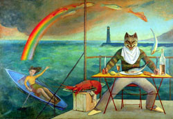 Balthus, Le Chat de la Méditerranée , 1949, Collezione privata, © Jacques Biolley