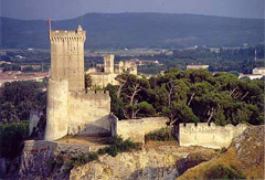 Vista sul castello di Beaucaire