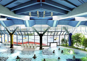 La piscina interna del centro Leuze Mineralbad