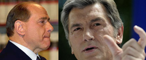 Silvio Berlusconi e Viktor Yushchenko