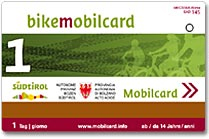 Con la Bikemobilcard in Alto Adige