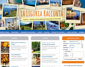 L'homepage di Turismoinliguria.it