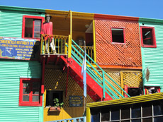 Le case color pastello del Caminito