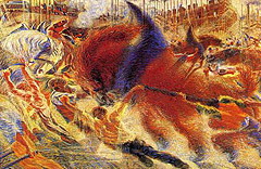 Il camminare urbano 2 Umberto Boccioni,