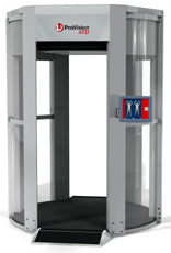 Il body scanner appare così, una cabina aperta da due parti