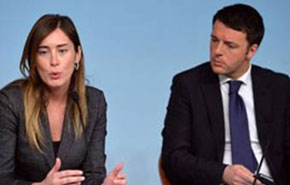 Elena Boschi e Matteo Renzi