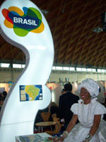 Lo stand dell'ente turistico brasiliano