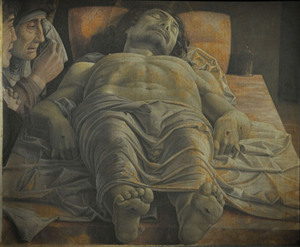 Il Cristo morto, capolavoro di Andrea Mantegna. Foto di Giacomo Gatti 