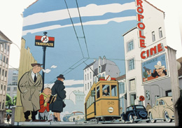 Bruxelles, il murales Le Jeune Albert di Yves Chaland (Foto: © CBBD - Daniel Fouss)