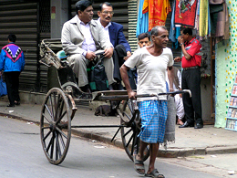 I rikshaw pullers, gli uomini cavallo