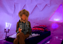 Un aperitivo nella camera di ghiaccio