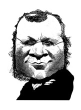 Una vignetta che ritrae lo statista