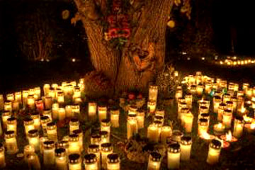 Halloween nel cimitero di Stoccolma