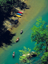 In canoa lungo il Buffalo river