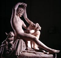 Antonio Canova, Adone incoronato da Venere, gesso unico mai tradotto in marmo, 1789