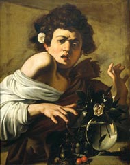 Caravaggio, Fanciullo morso da un ramarro, 1594