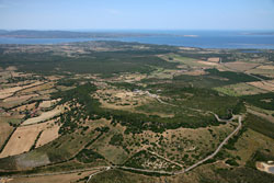 Carbonia, veduta del Parco Archeologico di Monte Sirai