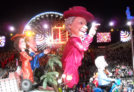 La famiglia reale inglese ospite d'onore del Carnevale di Nizza