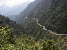 Carretera Cento chilometri di strada da La Paz a Coroico