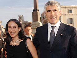 Pierferdinando Casini con la moglie Azzurra Caltagirone
