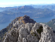 Panoramica lungo il sentiero della Direttissima