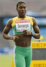 L'atleta sudafricana Caster Semenya