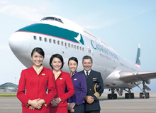 L'equipaggio di Cathay Pacific