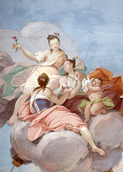 La pittura del Settecento in Valtellina 3 Cesare Ligari, Le tre Grazie, Morbegno, Palazzo Malacrida
