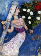 Marc Chagall, La mariée à double face, 1927 © by SIAE 2009