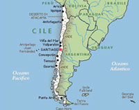 Cartina del Cile
