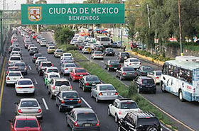 Traffico a Ciudad de Mexico