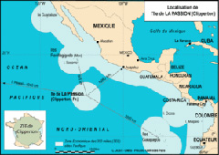 L'atollo a sud-ovest della costa messicana