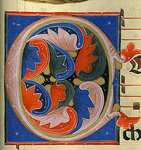 La miniatura di un corale domenicano