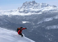 Sciare a Cortna. Foto di Mario Di Bona