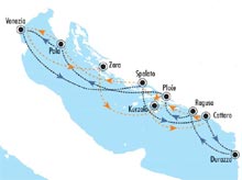 Itinerario lungo la costa adriatica orientale