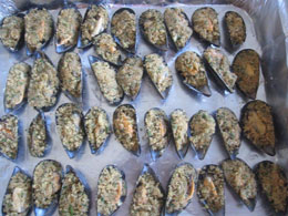 Cozze al Gratin