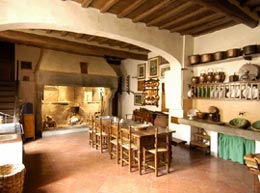 Il cucinone cinquecentesco della Villa del Mulinaccio (Foto:Fallanti)