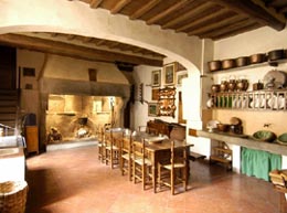 Il cucinone cinquecentesco della Villa del Mulinaccio (Foto:Fallanti)