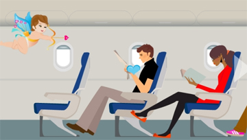 Cupido vola con Air France
