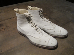 Intimo D'Annunzio 2 D'Annunzio Scarpe estive bianche in vitello Vittoriale
