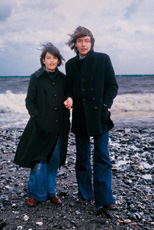 Fabrizio De Andrè e il figlio Cristiano a Boccadasse, 1976. Particolare (archivio Rizzoli)