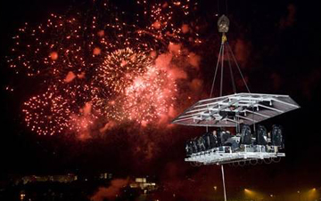 Una cena sospesi a 50 metri d'altezza