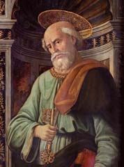 San Pietro, particolare dell'opera di Domenico Ghirlandaio, 