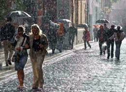 Con l'ombrello a Dublino