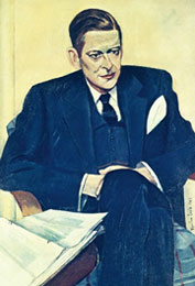 T.S. Eliot, National Portrait Gallery © The Estate of Mrs G.A. Wyndham Lewis