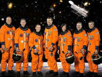 L'equipaggio della missione spaziale