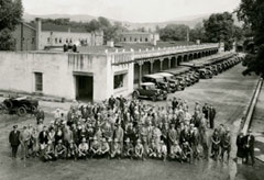 Personale ed equipaggiamento dell'Indian Detours, 1927 circa, Palace of the governors