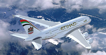 Etihad aumenta sull'India