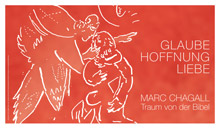 Il manifesto della mostra di Chagall