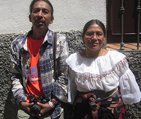 I coniugi Guaña della rivista Ecuamundo